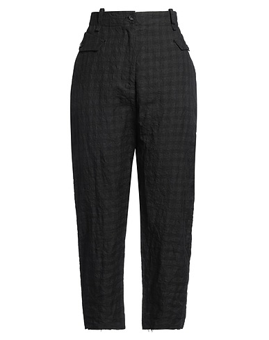 MASNADA Casual pants Charcoal 66% Hemp, 31% Cotton, 3% Metal