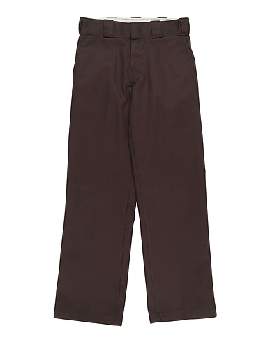 DICKIES Casual trouser Dark brown 65% Polyester, 35% Cotton