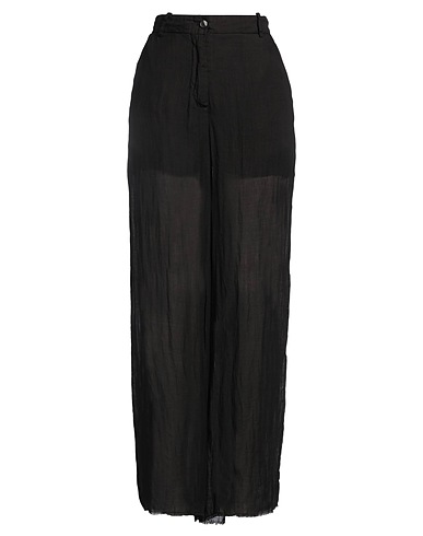 MASNADA Casual pants Black 100% Ramie