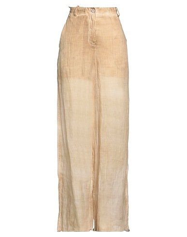 MASNADA Casual pants Sand 100% Ramie