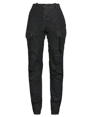 MASNADA Casual trouser Black 98% Cotton, 2% Elastane