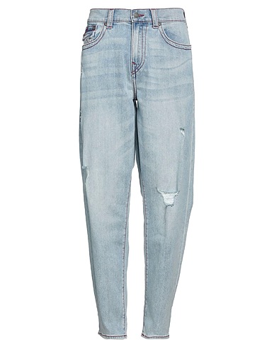 TRUE RELIGION Denim trousers Blue 72% Cotton, 27% Polyester, 1% Elastane