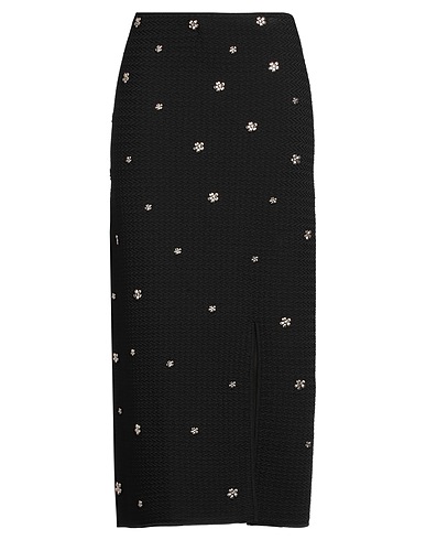 SANDRO Midi skirt Black 63% Viscose, 37% Polyamide