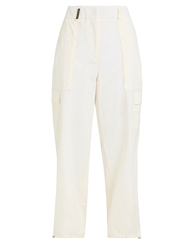 PESERICO Casual pants Off white 52% Cotton, 48% Polyester