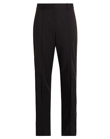 GIUSEPPE DI MORABITO Casual trouser Black 61% Cotton, 36% Polyamide, 3% Elastane