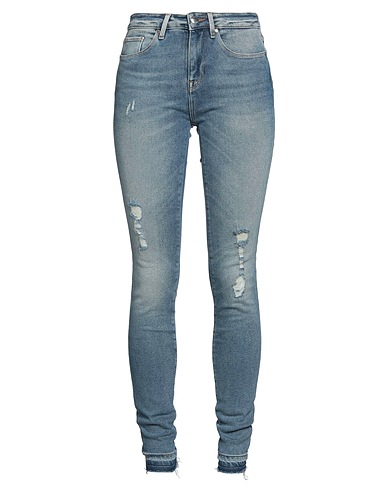 TOMMY HILFIGER Denim trousers Blue 96% Cotton, 3% Polyester, 1% Elastane
