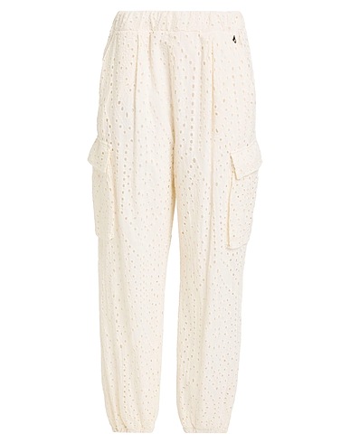 DIXIE Casual trouser Ivory 100% Cotton