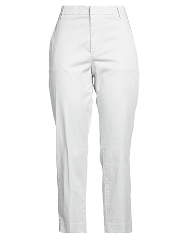 DONDUP Casual pants Light grey 97% Cotton, 3% Elastane