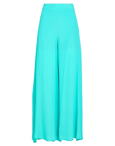 OTTOD'AME Pantalone Turchese 70% Acetato, 30% Seta