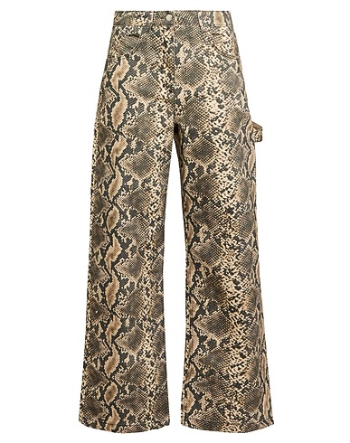 MAX&Co. Denim trousers PARURE Beige 100% Cotton