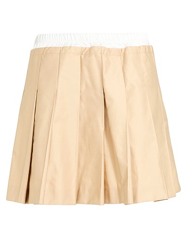 SANDRO Mini skirt Beige 55% Cotton, 45% Polyester