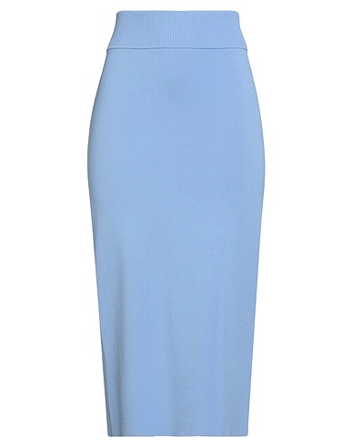 P.A.R.O.S.H. Midi skirt Light blue 68% Viscose, 32% Polyamide