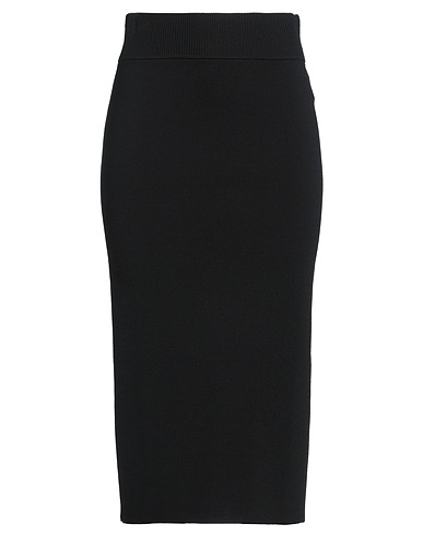 P.A.R.O.S.H. Midi skirt Black 68% Viscose, 32% Polyamide