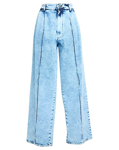 GIUSEPPE DI MORABITO Denim trousers Blue 100% Cotton