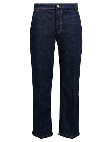 MAX&Co. Denim trousers RING Blue 98% Cotton, 2% Elastane, Leather