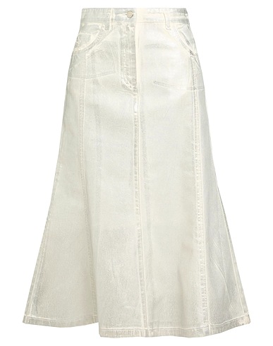 MAX&Co. Denim skirt CABREO Silver 100% Cotton