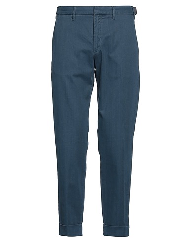 AT.P.CO Casual pants Slate blue 100% Cotton