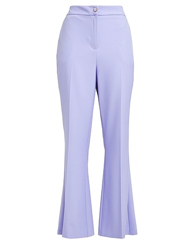 ANGELA MELE MILANO Casual trouser Lilac 50% Viscose, 44% Polyester, 6% Elastane