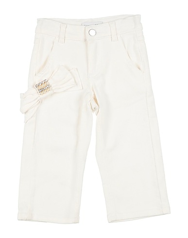 SIMONETTA Denim pants White 65% Cotton, 35% Elastomultiester