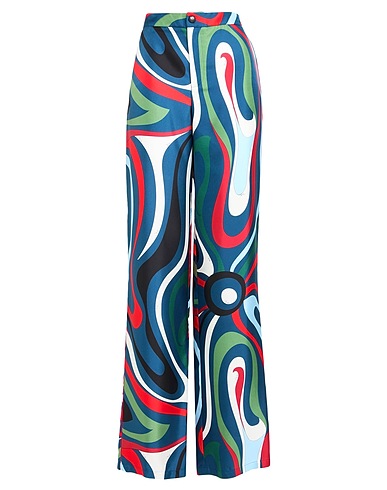 PUCCI Pantalone Blu navy 100% Seta