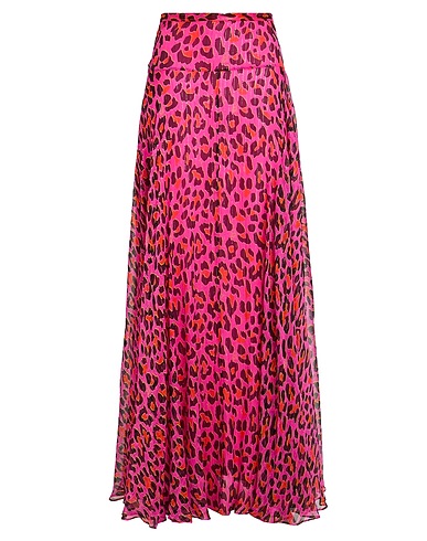 PUCCI Long skirt Fuchsia 97% Silk, 3% Polyester