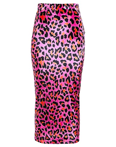PUCCI Midi skirt Fuchsia 75% Viscose, 20% Polyamide, 5% Elastane