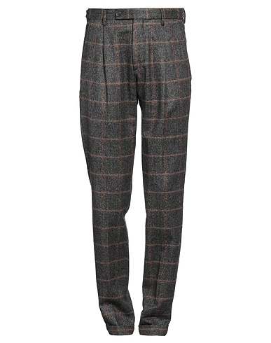 MICHAEL COAL Casual pants Charcoal 100% Virgin Wool
