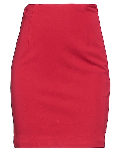 TWINSET Mini skirt Red 70% Viscose, 25% Polyamide, 5% Elastane