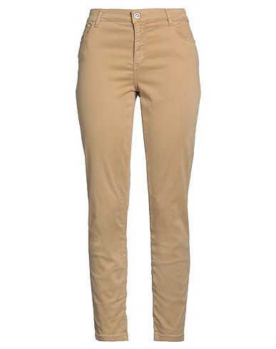 CARACTÈRE Casual pants Sand 72% Cotton, 26% Lyocell, 2% Elastane