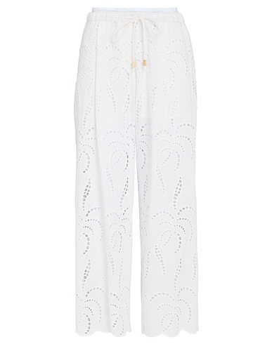 OTTOD'AME Pantalone Bianco 100% Cotone