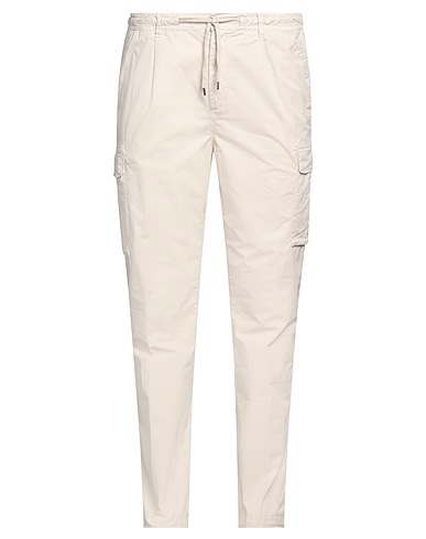 40WEFT Casual trouser Ivory 98% Cotton, 2% Elastane