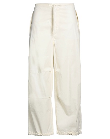 AUTRY Casual trouser Off white 100% Cotton, Polyamide