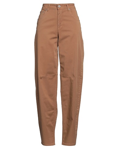 OTTOD'AME Casual trouser Khaki 97% Cotton, 3% Elastane