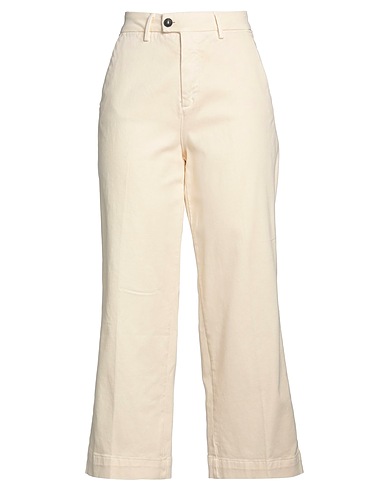 ROŸ ROGER'S Casual trouser Ivory 49% Cotton, 49% Lyocell, 2% Elastane