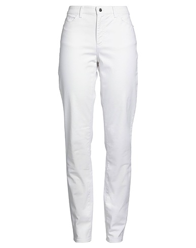 EMPORIO ARMANI Casual pants White 98% Cotton, 2% Elastane