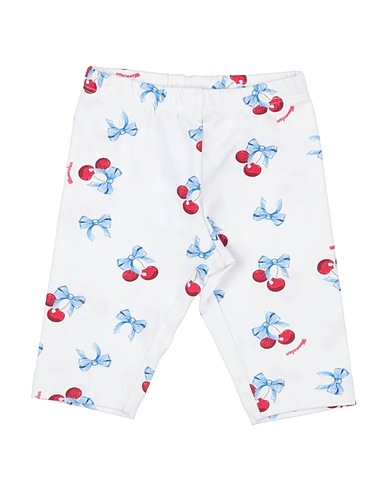 MONNALISA Leggings White 93% Cotton, 7% Elastane