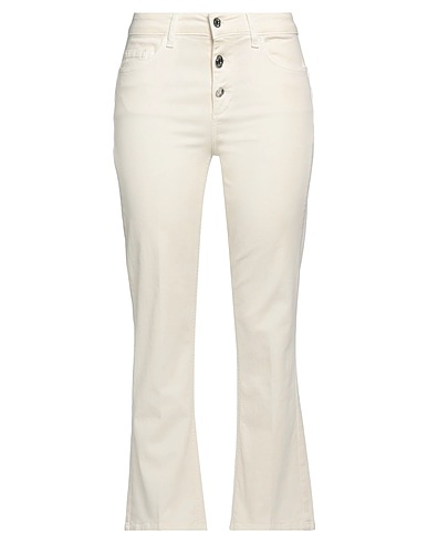 LIU •JO Bootcut Jeans Ivory 98% Cotton, 2% Elastane