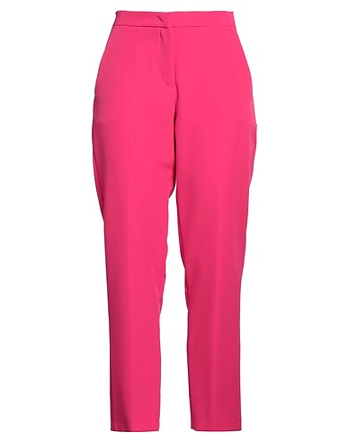 MARIUCCIA Casual trouser Magenta 89% Polyester, 11% Elastane