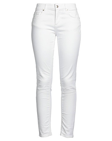 JUST CAVALLI Denim pants White 98% Cotton, 2% Elastane