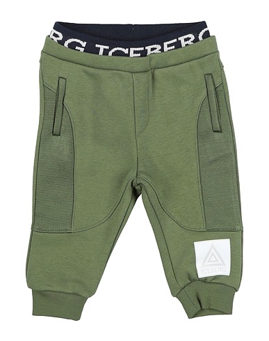 ICEBERG Casual trouser Military green 85% Cotton, 15% Polyester