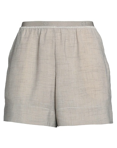 GANNI Shorts & Bermuda Taupe 50% Recycled polyester, 50% Polyester