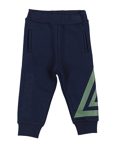 ICEBERG Casual trouser Navy blue 85% Cotton, 15% Polyester