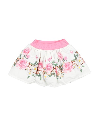 MONNALISA Skirt White 100% Cotton