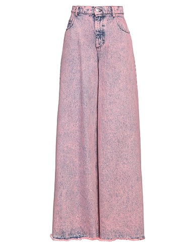 MARNI Pantaloni jeans Rosa 100% Cotone, Pelle di vitello