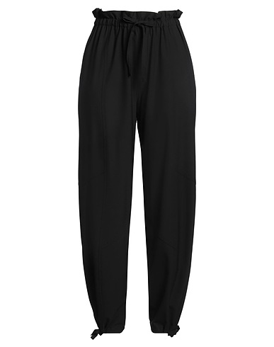 GANNI Casual trouser Black 48% EcoVero™ viscose, 44% Recycled polyester, 5% Elastane, 3% Polyester