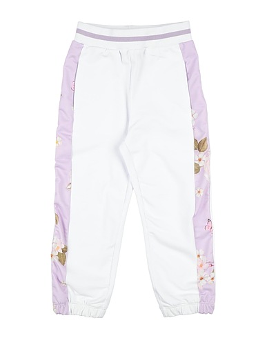 MONNALISA Casual trouser White 95% Cotton, 5% Elastane