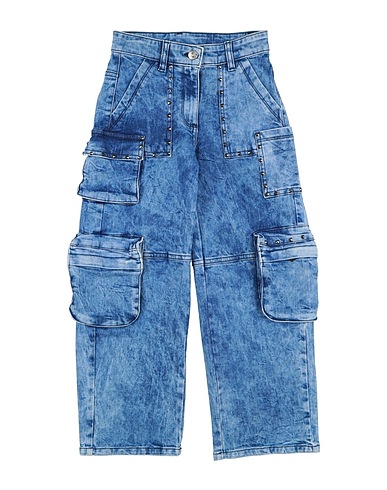 MONNALISA Denim trousers Blue 99% Cotton, 1% Elastane