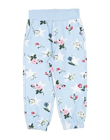MONNALISA Casual trouser Sky blue 95% Cotton, 5% Elastane