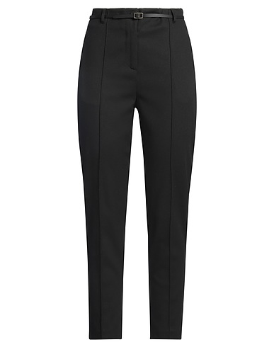 ALESSIA SANTI Casual trouser Black 49% Polyester, 49% Viscose, 2% Elastane