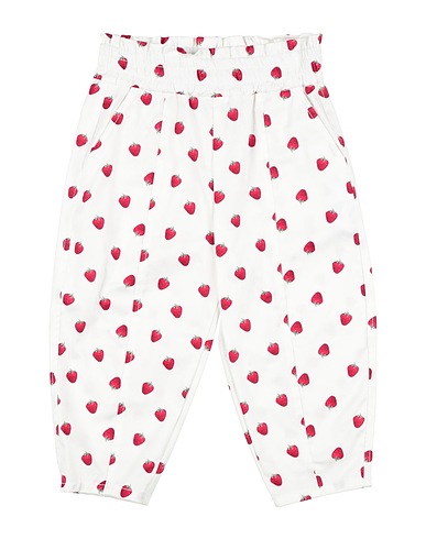 MONNALISA Casual pants White 96% Cotton, 4% Elastane